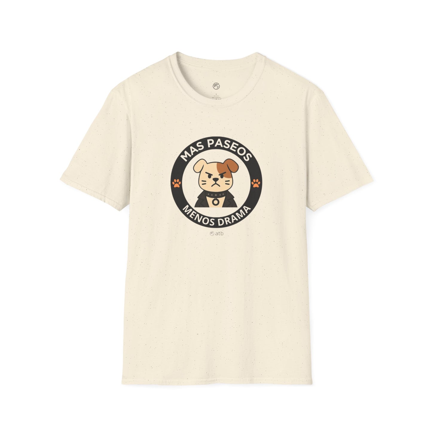 Camiseta Perro Rockero, Mas Paseos Menos Drama, Regalo Amante de Perros, Camiseta Divertida Mascotas
