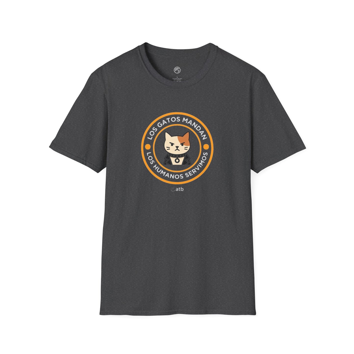 Camiseta Gato Rockero, Los Gatos Mandan Los Humanos Servimos, Regalo Amante de Gatos, Camiseta Divertida