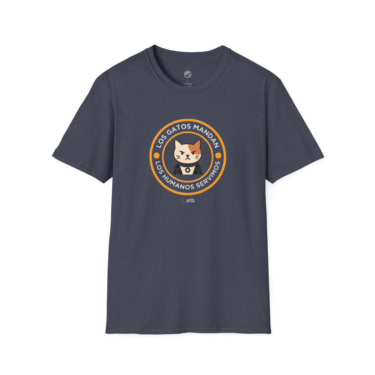 Camiseta Gato Rockero, Los Gatos Mandan Los Humanos Servimos, Regalo Amante de Gatos, Camiseta Divertida