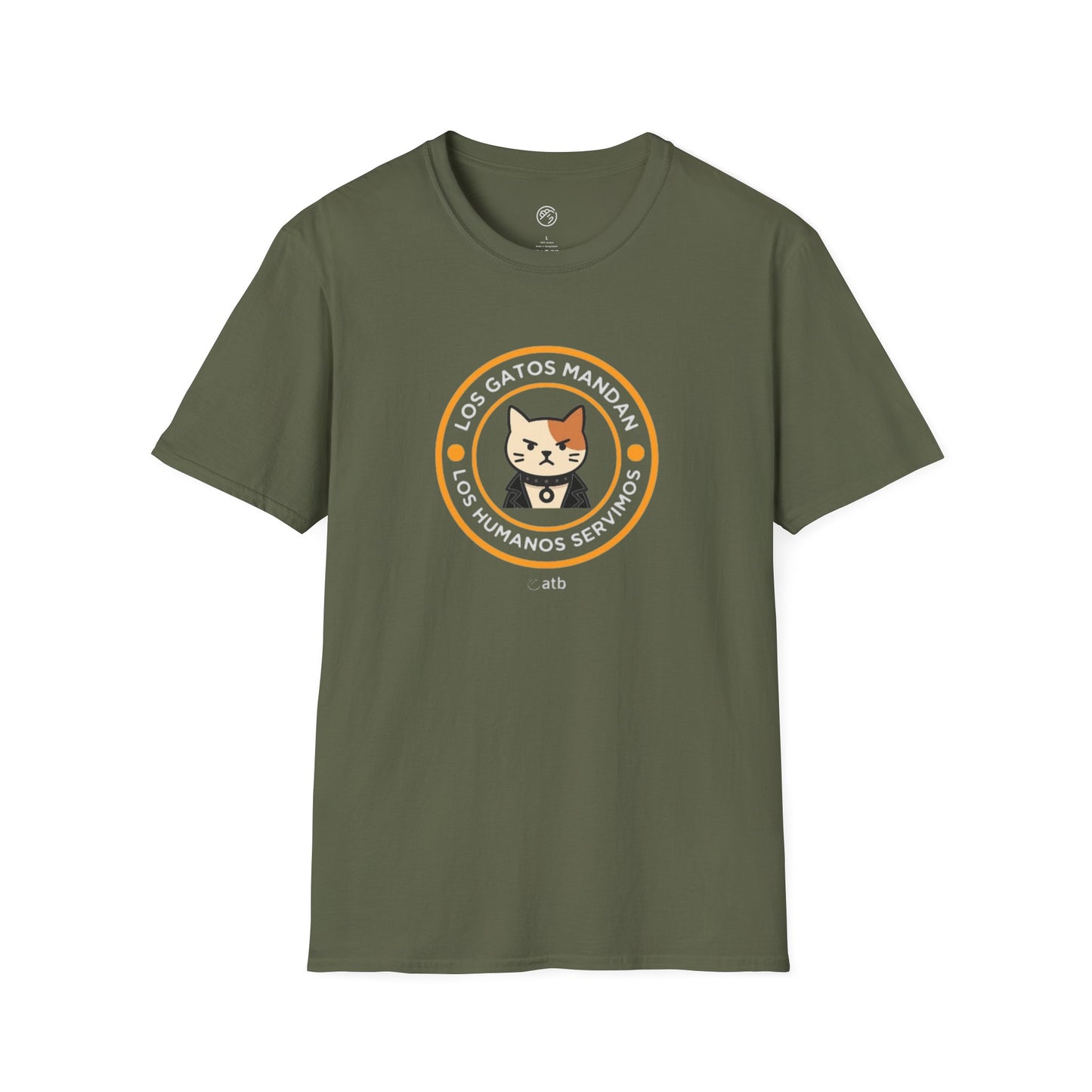 Camiseta Gato Rockero, Los Gatos Mandan Los Humanos Servimos, Regalo Amante de Gatos, Camiseta Divertida